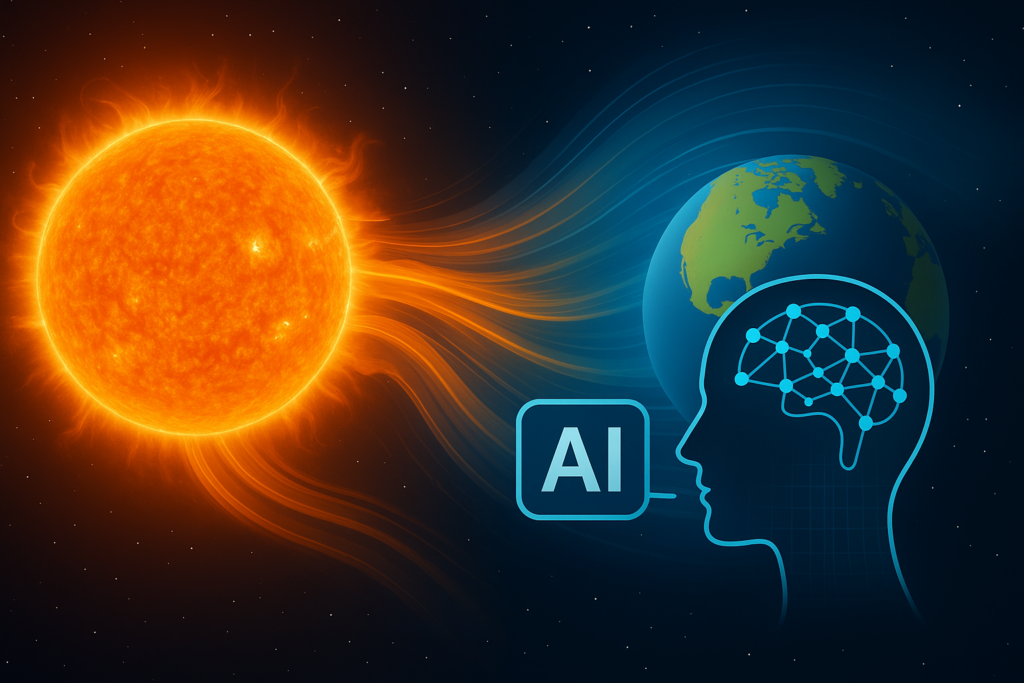 Predicciones de vientos solares realizados por inteligencia artificial