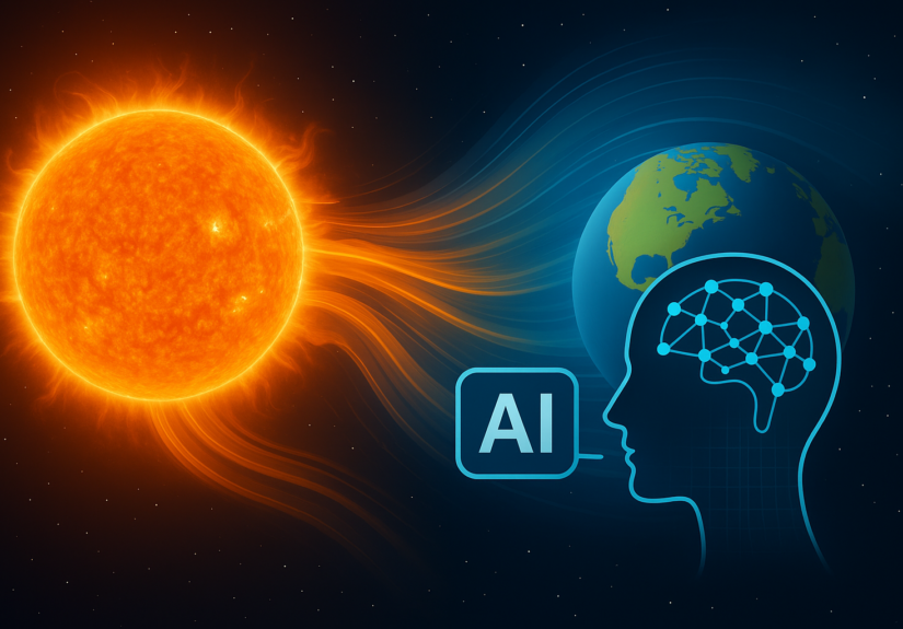 Predicción anticipada de los vientos solares por la IA