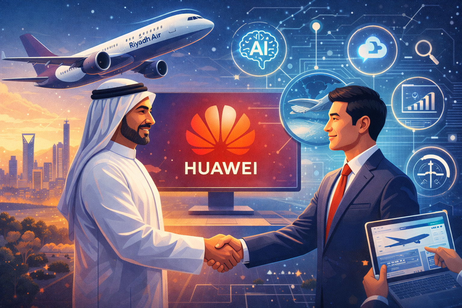 colaboracion_entre_riyadh_air_y_huawei